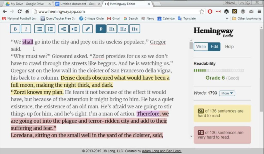 hemingway app