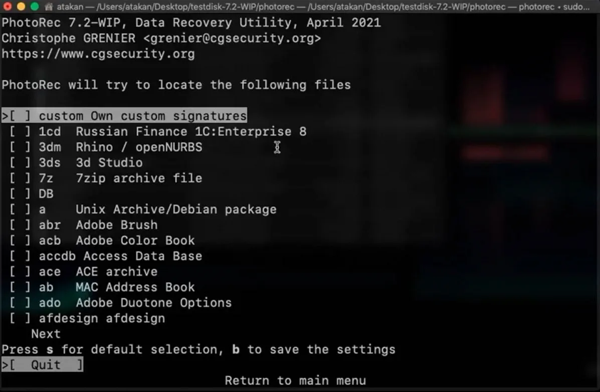 Recover Pictures Files with PhotoRec for Free